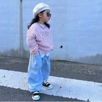 《即納》denim x sweatpants