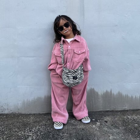 予約販売 pink corduroy setup