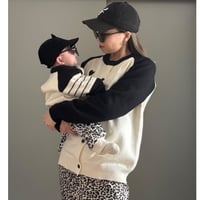 一部即納✮heart knit cardigan (mom)
