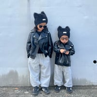 【即納】送料込  cat ear knit hat