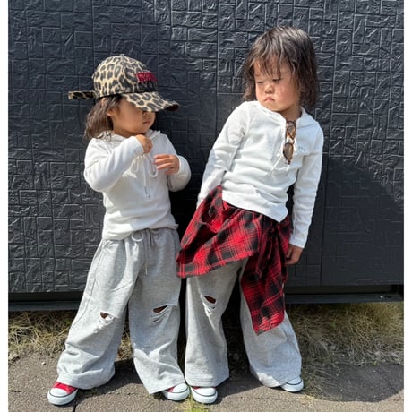 【一部即納】distressed sweat pants