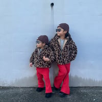 【即納】leopard boa Jacket