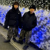 《即納》 leopard denim pants