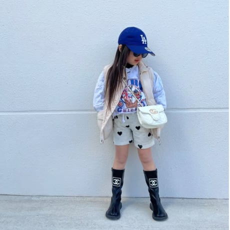 即納▸▸heart print short pants