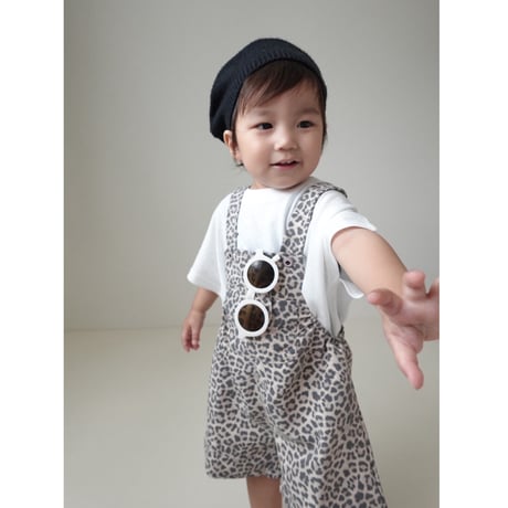【即納】leopard salopette set
