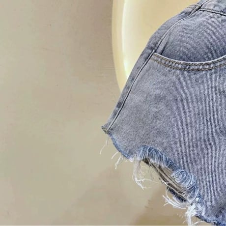【即納】denim short pants