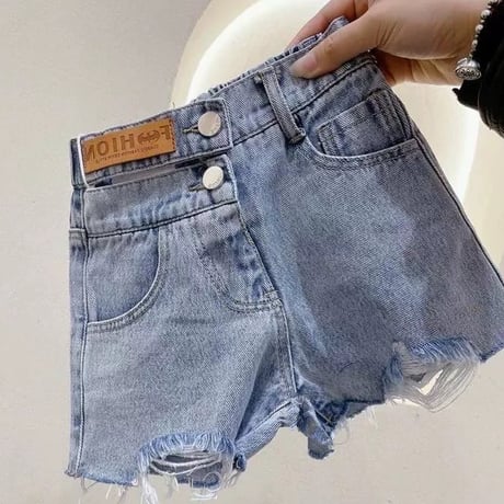 【即納】denim short pants