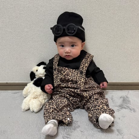 【即納】leopard rompers