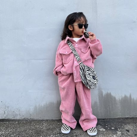 予約販売 pink corduroy setup