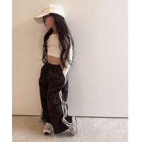 《再入荷》即納  leopard side line pants