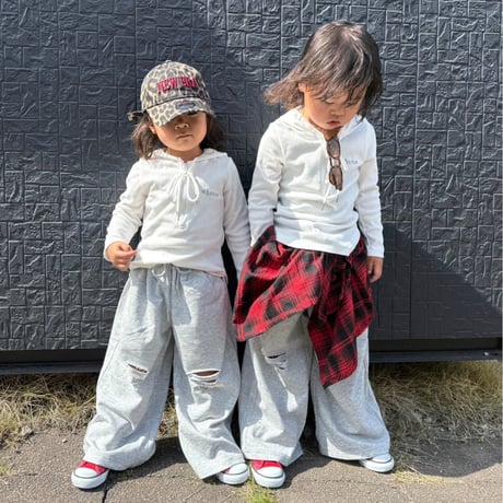 【一部即納】distressed sweat pants