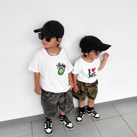 【即納】camouflage half pants
