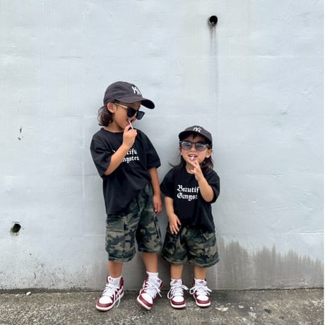【即納】camouflage half pants