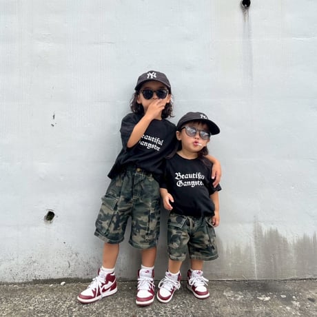 【即納】camouflage half pants