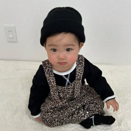 【即納】leopard rompers