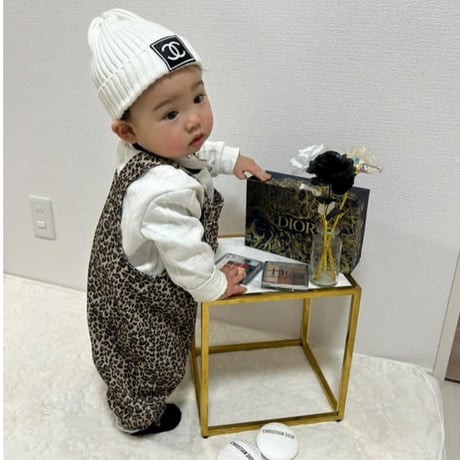 【即納】leopard rompers