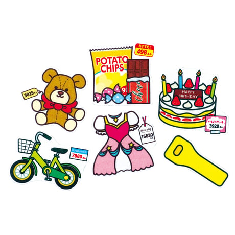 ﾌｪﾙﾄでおかいものごっこ