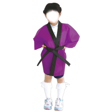 ｶﾗｰ不織布ﾊｯﾋﾟ 子供用 J 紫