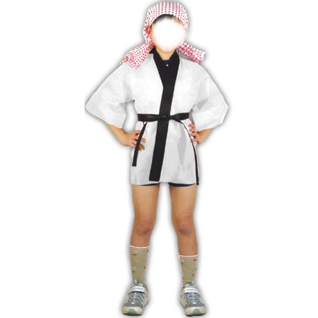 ｶﾗｰ不織布ﾊｯﾋﾟ 子供用 S 白