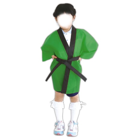ｶﾗｰ不織布ﾊｯﾋﾟ 子供用 J 緑