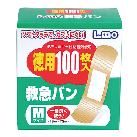 ｴﾙﾓ救急ﾊﾞﾝMｻｲｽﾞ100枚入10箱組