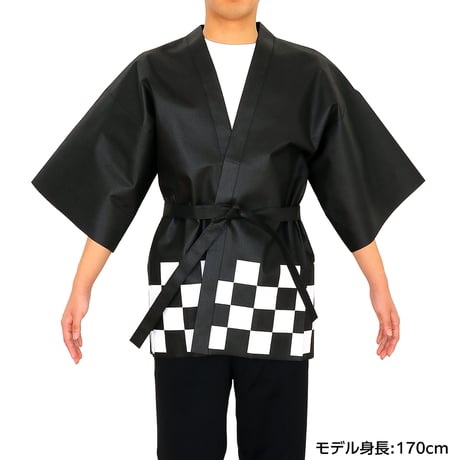 ｶﾗｰ不織布ﾊｯﾋﾟ祭(L) 黒