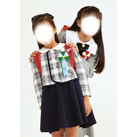 胸章ﾘﾎﾞﾝ（五方） 赤