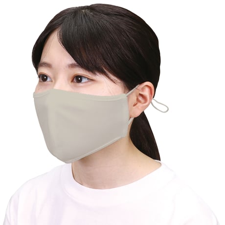 ひんやりUVｶｯﾄﾏｽｸ ﾗｲﾄｸﾞﾚｰ 3枚入