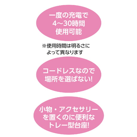 LEDﾗｲﾄ付き卓上ﾐﾗｰ