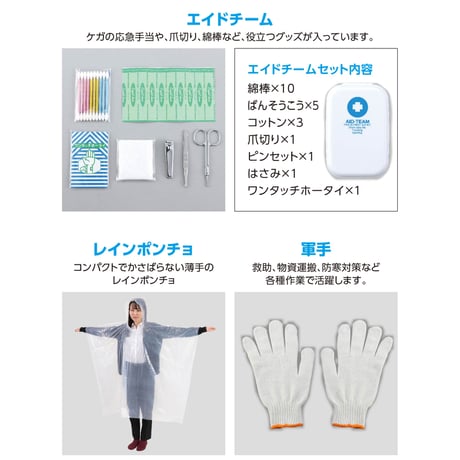緊急避難ｾｯﾄ20点