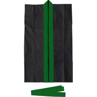 ﾛﾝｸﾞﾊｯﾋﾟ不織布 黒(緑襟)J/S(ﾊﾁﾏｷ付)