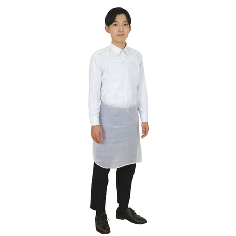 袖なし不織布ｴﾌﾟﾛﾝ(10枚入)