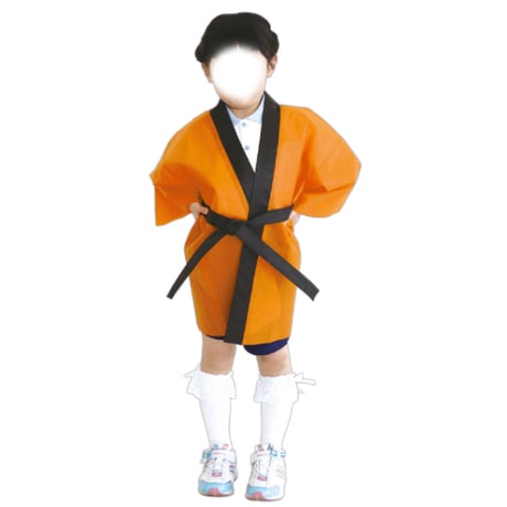 ｶﾗｰ不織布ﾊｯﾋﾟ 子供用 J ｵﾚﾝｼﾞ