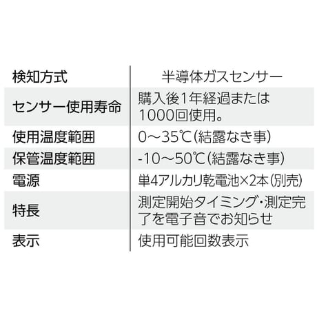 RABLISSｱﾙｺｰﾙ検知器 KO-270