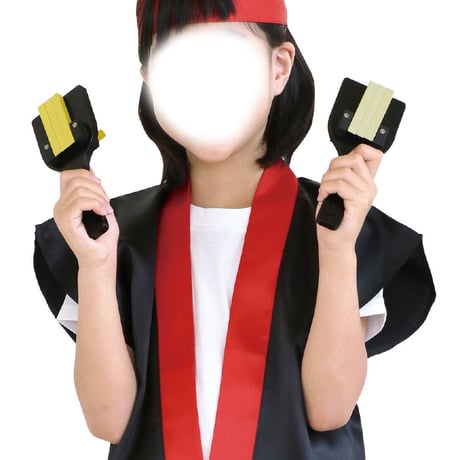 ｶﾗｰなるこ(着色済) 黒･金ﾊﾞﾁ