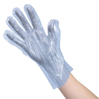 大人用ﾋﾞﾆｰﾙ手袋 水色 100枚/箱入
