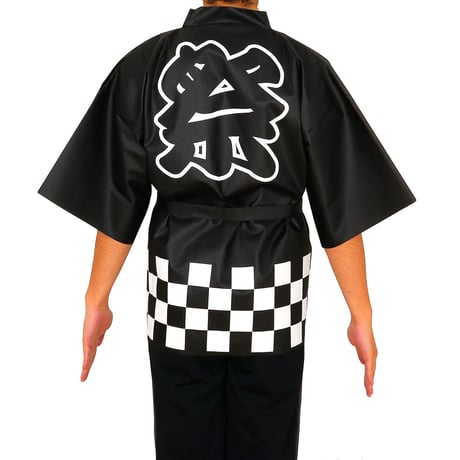 ｶﾗｰ不織布ﾊｯﾋﾟ祭(L) 黒