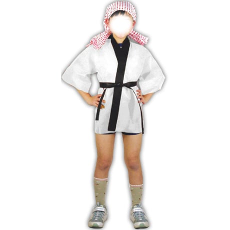 ｶﾗｰ不織布ﾊｯﾋﾟ 大人用 L 白