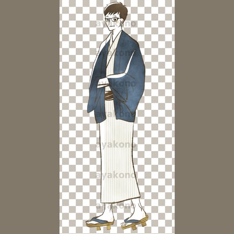 浴衣の男性【PNG】