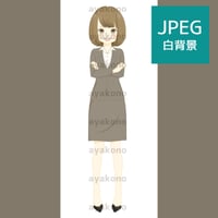 自信があるスーツ姿の女性【JPEG】
