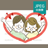 笑顔で手を振る仲の良い男女【JPEG】