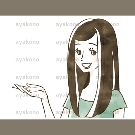 案内する女性【JPEG】