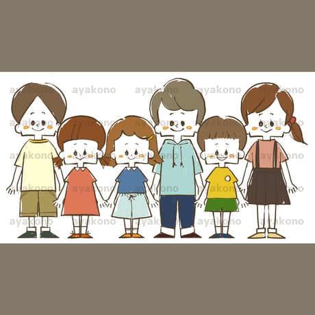 笑顔の子どもたち 【JPEG】
