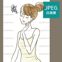 調子が悪い女性【JPEG】
