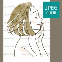 目を閉じて微笑む女性【JPEG】