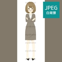 怒っているスーツ姿の女性【JPEG】