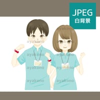 イベントスタッフの男女【JPEG】