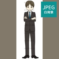 怒っているスーツ姿の男性【JPEG】