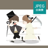 ハロウィンの仮装をしている子供たち【JPEG】