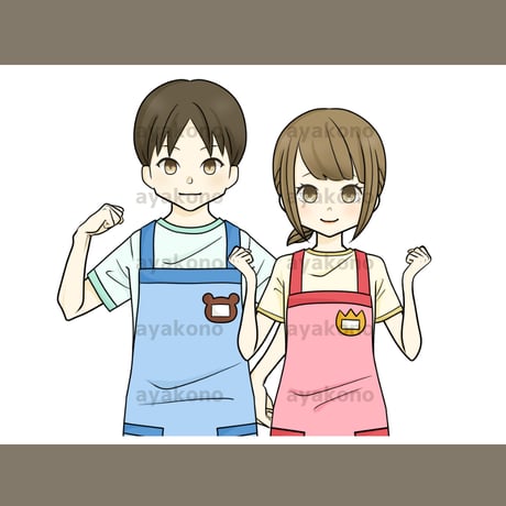 保育士の男女【JPEG】